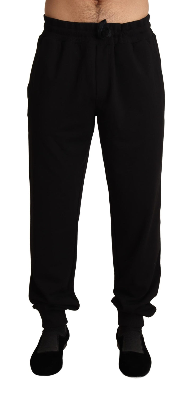 Black Nylon Jogging Trouser Sweatpants Pants