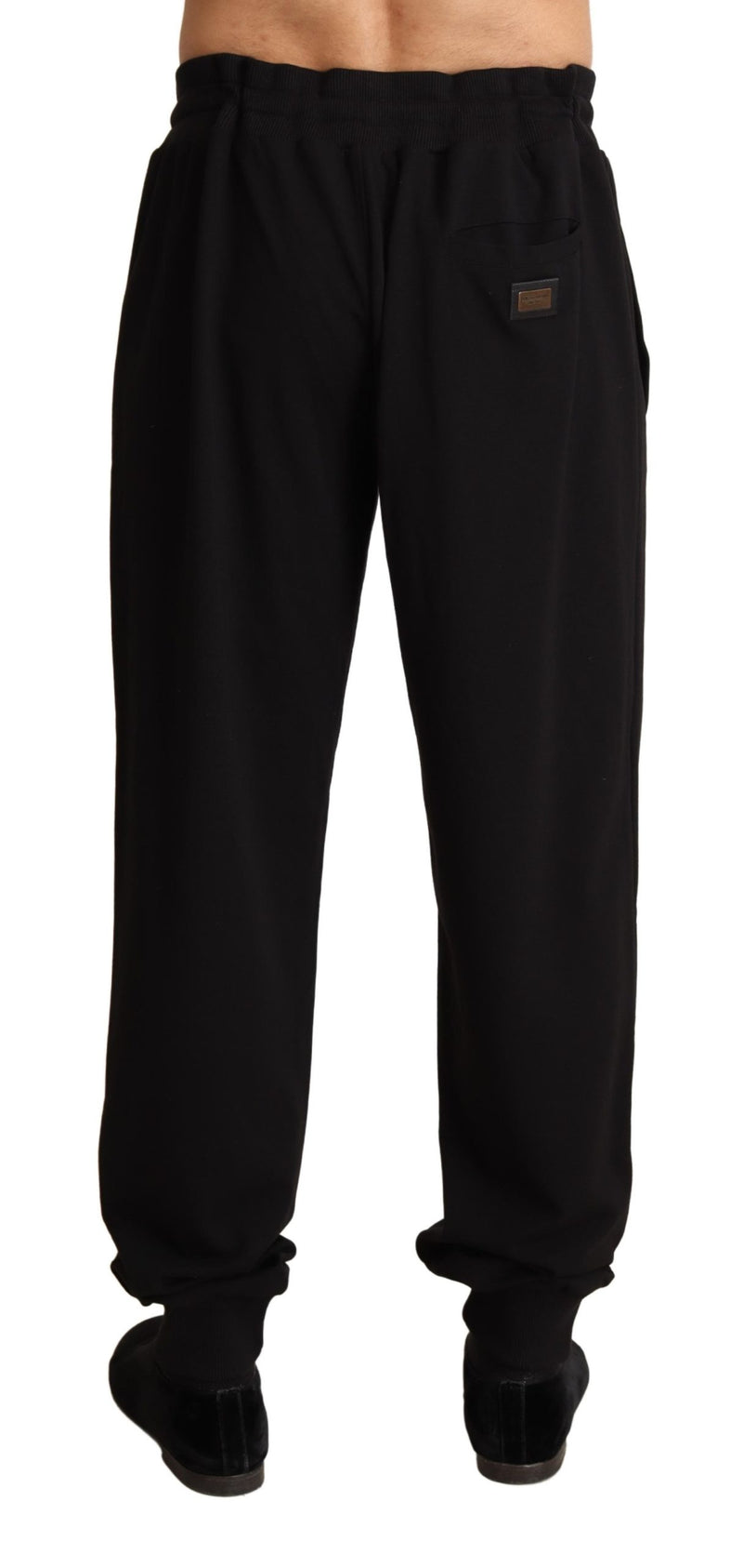 Black Nylon Jogging Trouser Sweatpants Pants