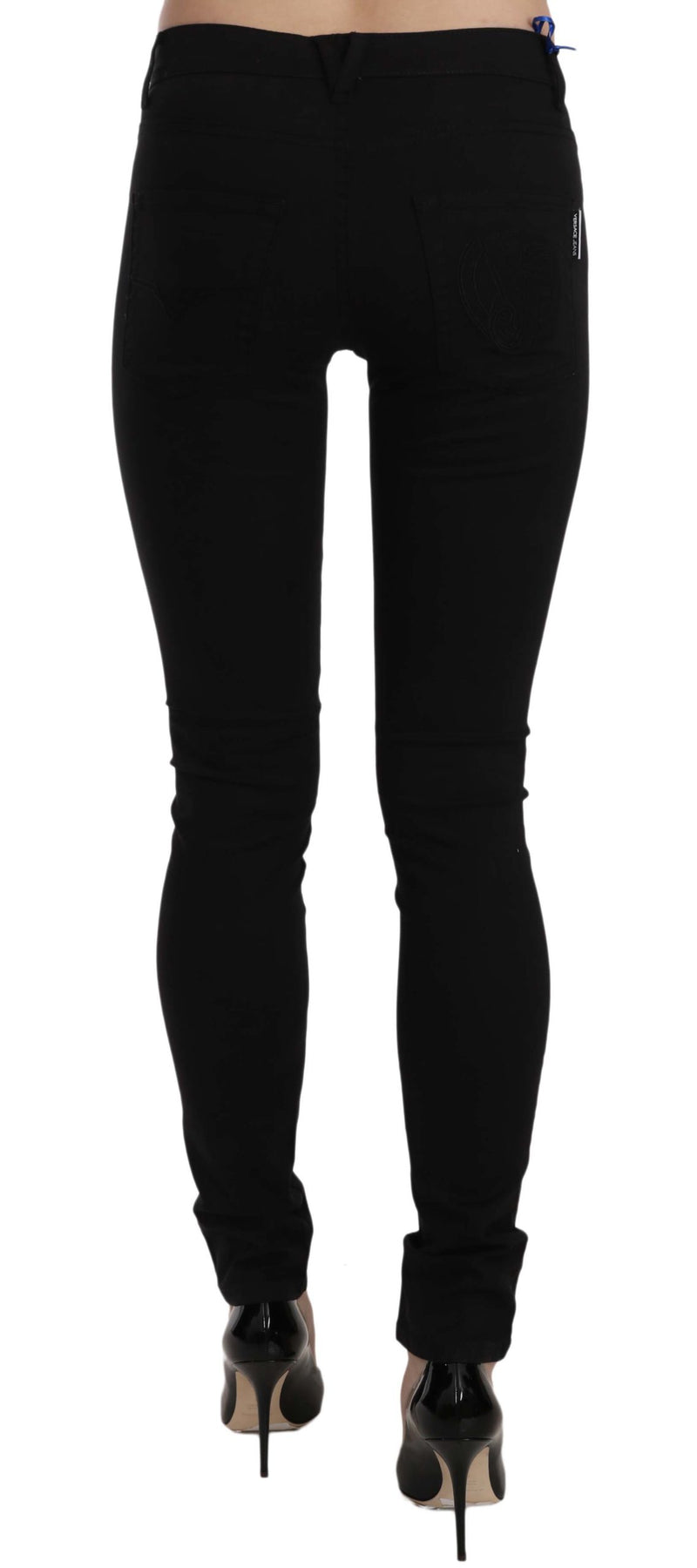 Black Tiger Logo Gabardine Stretch Slim-Fit Pant