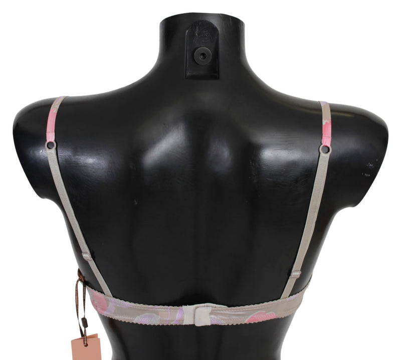 Pink Lace Silk Stretch Push Up Underwear