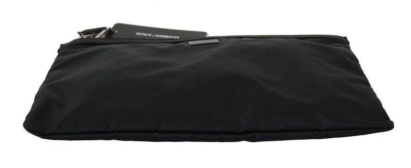 Black Mens Clutch Hand Purse Toiletry Pouch