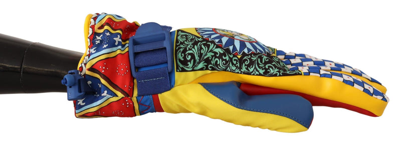 Multicolor Carretto Winter Mitten Gloves