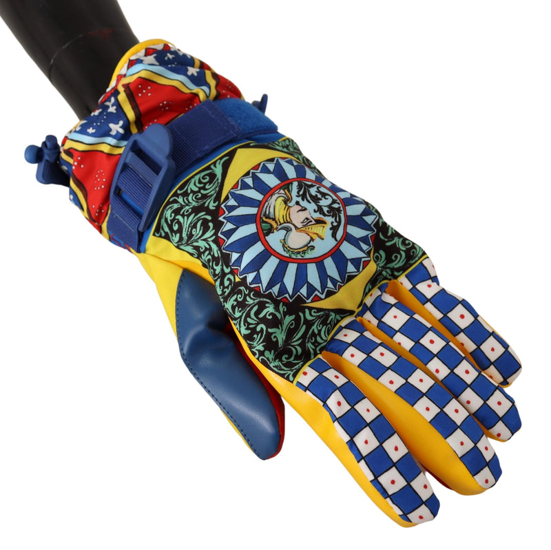 Multicolor Carretto Winter Mitten Gloves