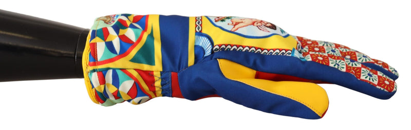 Multicolor Sicily Women Winter Mitten Carretto Gloves