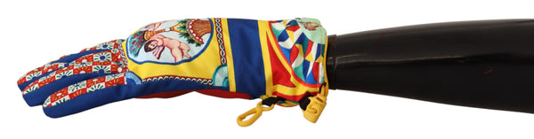 Multicolor Sicily Women Winter Mitten Carretto Gloves