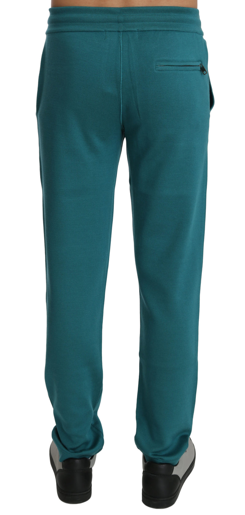 Silk Blue Sweatpants Trouser Sport Mens Pants