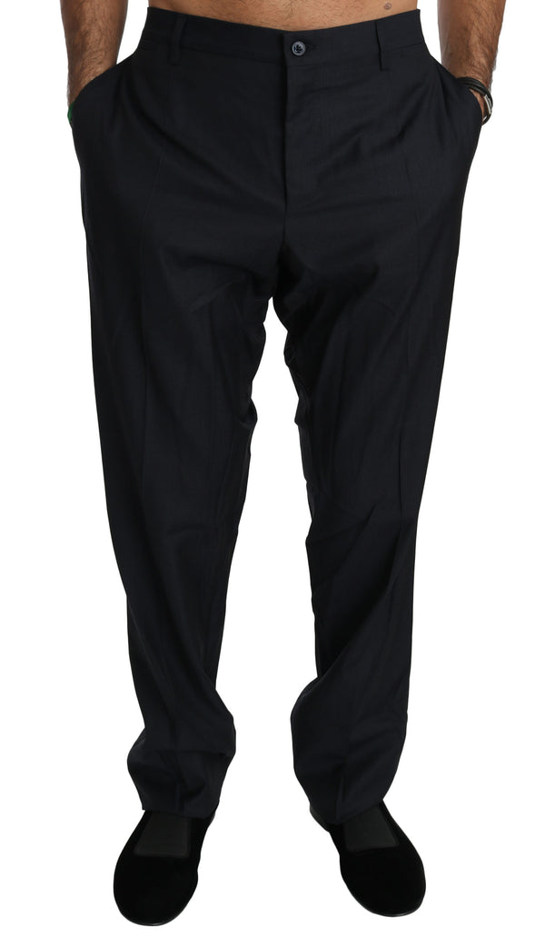 Wool Black Formal Dress Trouser Men Pants