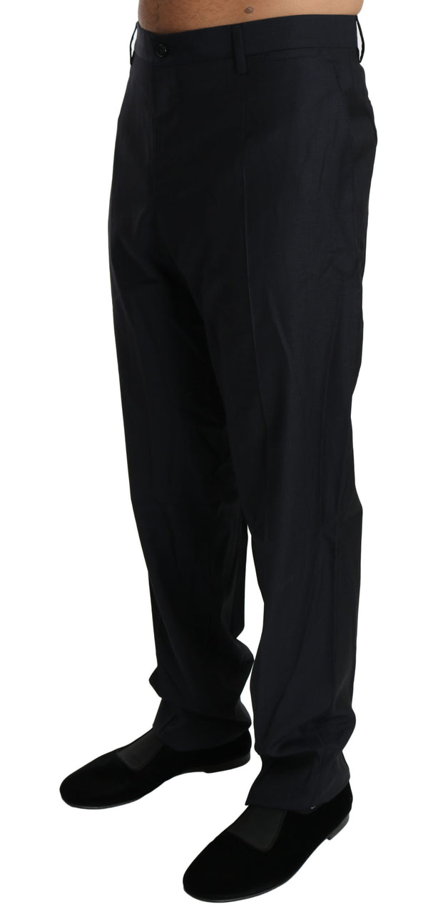 Wool Black Formal Dress Trouser Men Pants