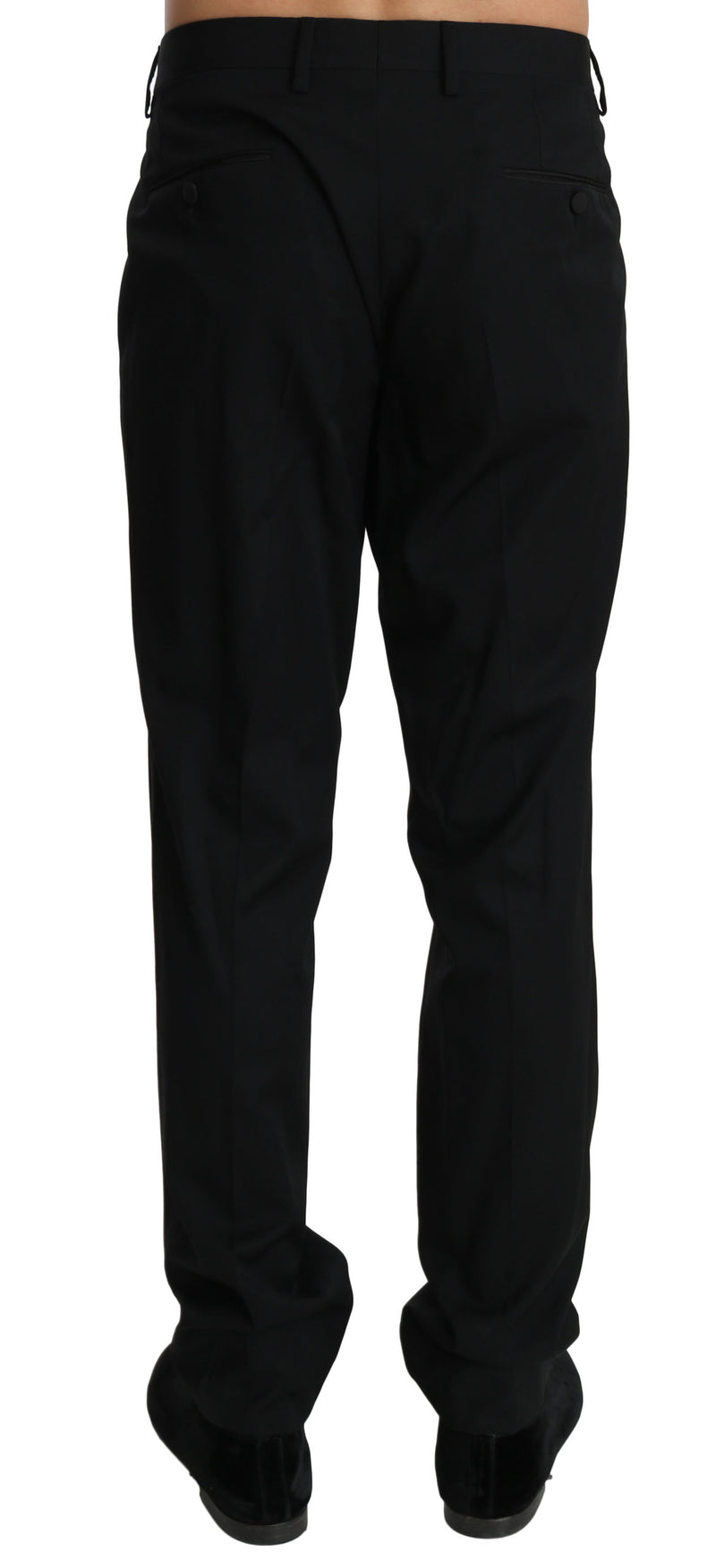 Black Slim Dress Formal Trouser Wool Pants