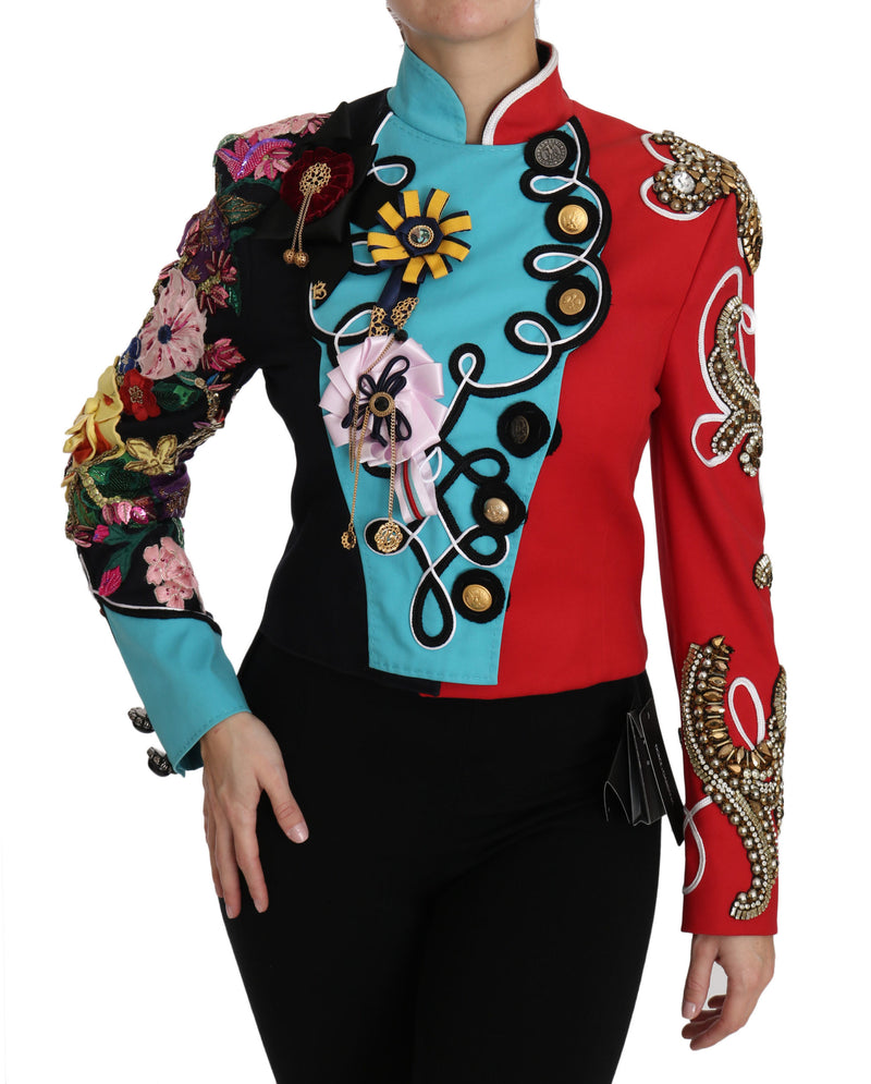 Coat Crystal Floral Baroque Sicily  Jacket