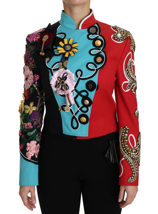 Coat Crystal Floral Baroque Sicily  Jacket