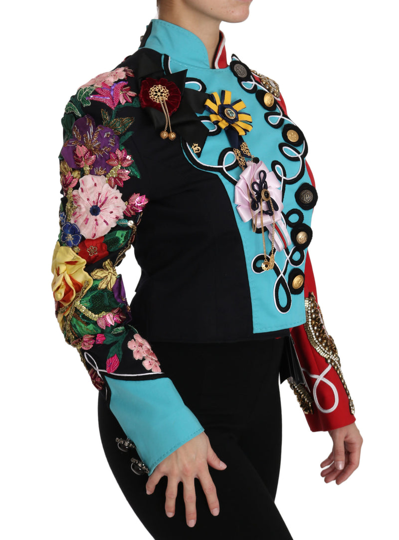 Coat Crystal Floral Baroque Sicily  Jacket
