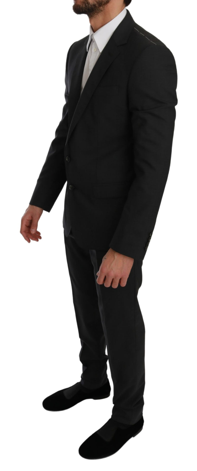 Gray Slim Fit 2 Piece MARTINI Suit