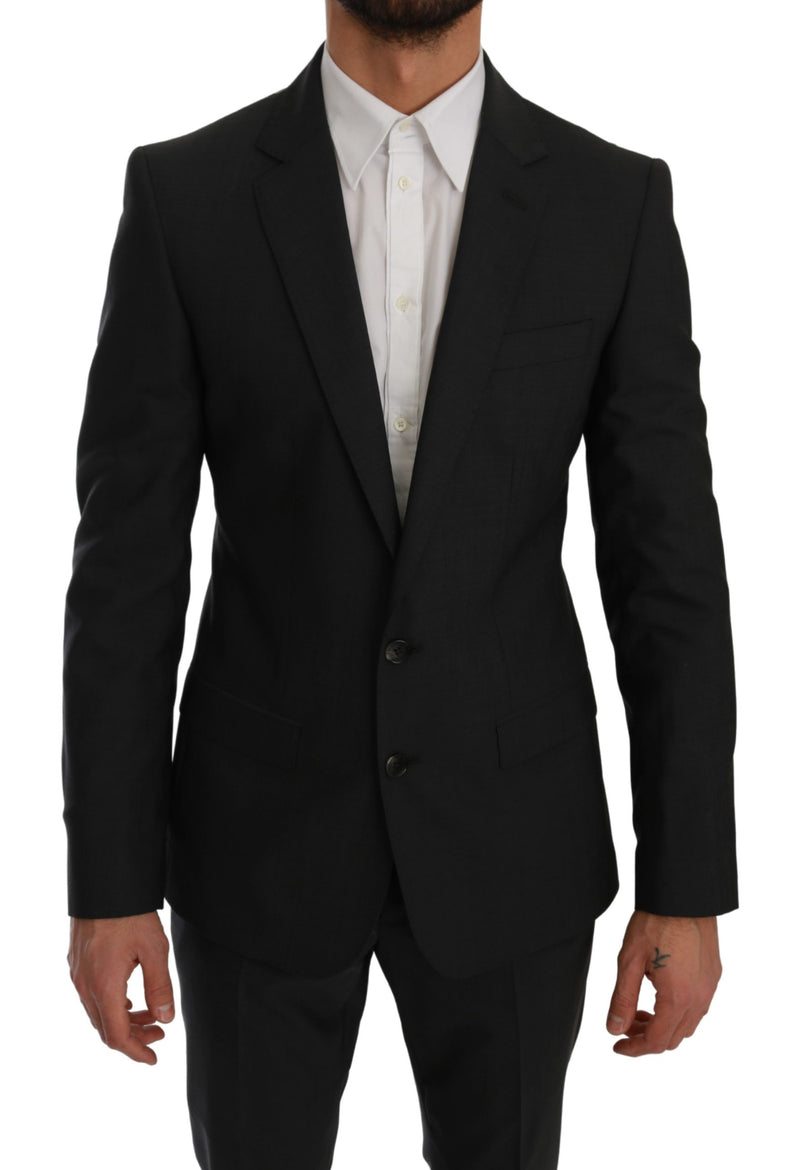 Gray Slim Fit 2 Piece MARTINI Suit