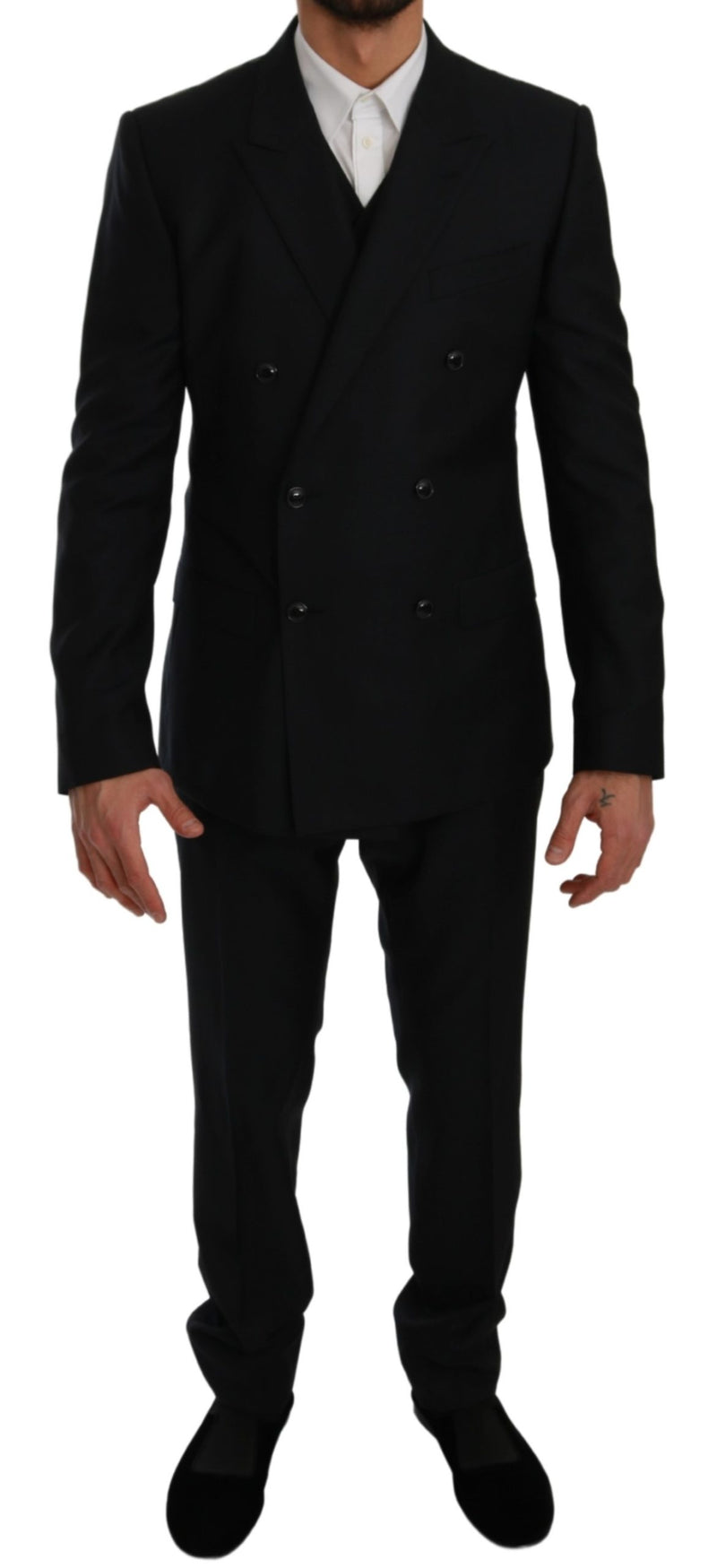 Blue Double Breasted 3 Piece MARTINI Suit