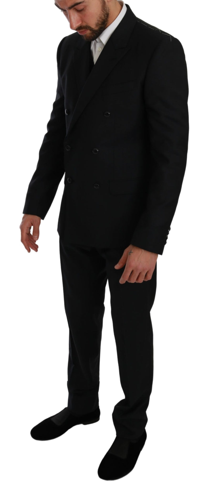 Blue Double Breasted 3 Piece MARTINI Suit