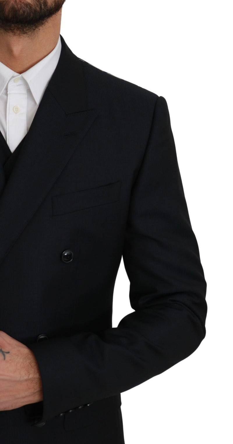 Blue Double Breasted 3 Piece MARTINI Suit