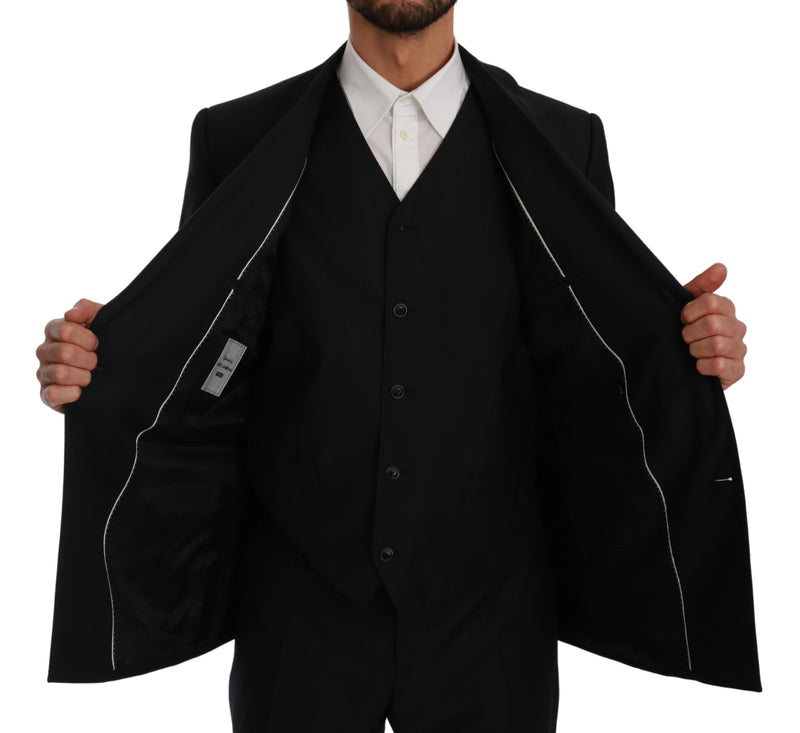 Blue Double Breasted 3 Piece MARTINI Suit