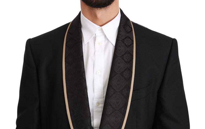 Black Single Breasted 3 Piece SICILIA Suit