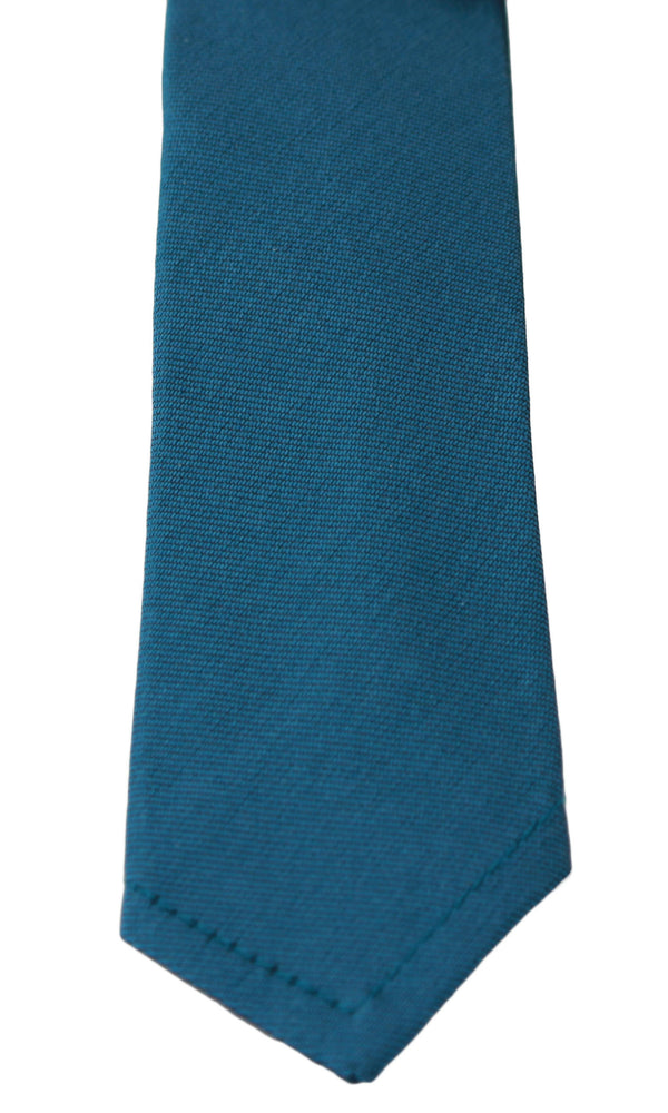 Blue 100% Silk Classic Mens Slim Necktie Tie