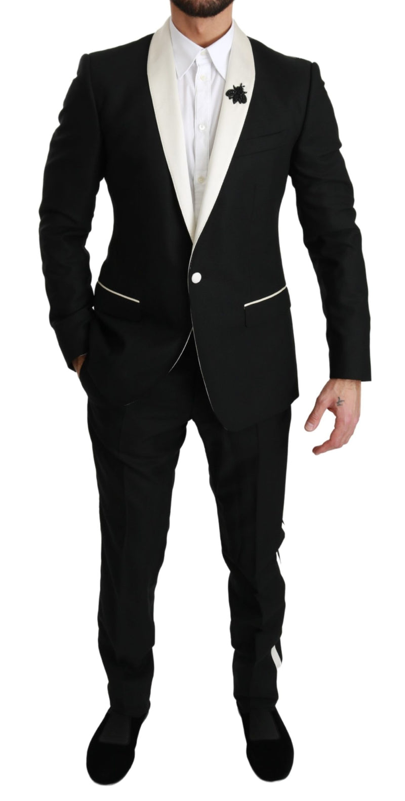 Black Wool Royal Bee 2 Piece MARTINI Suit