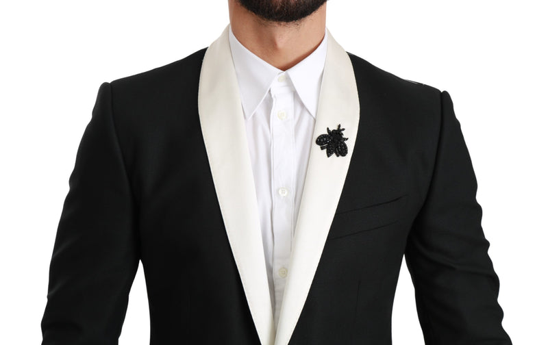 Black Wool Royal Bee 2 Piece MARTINI Suit
