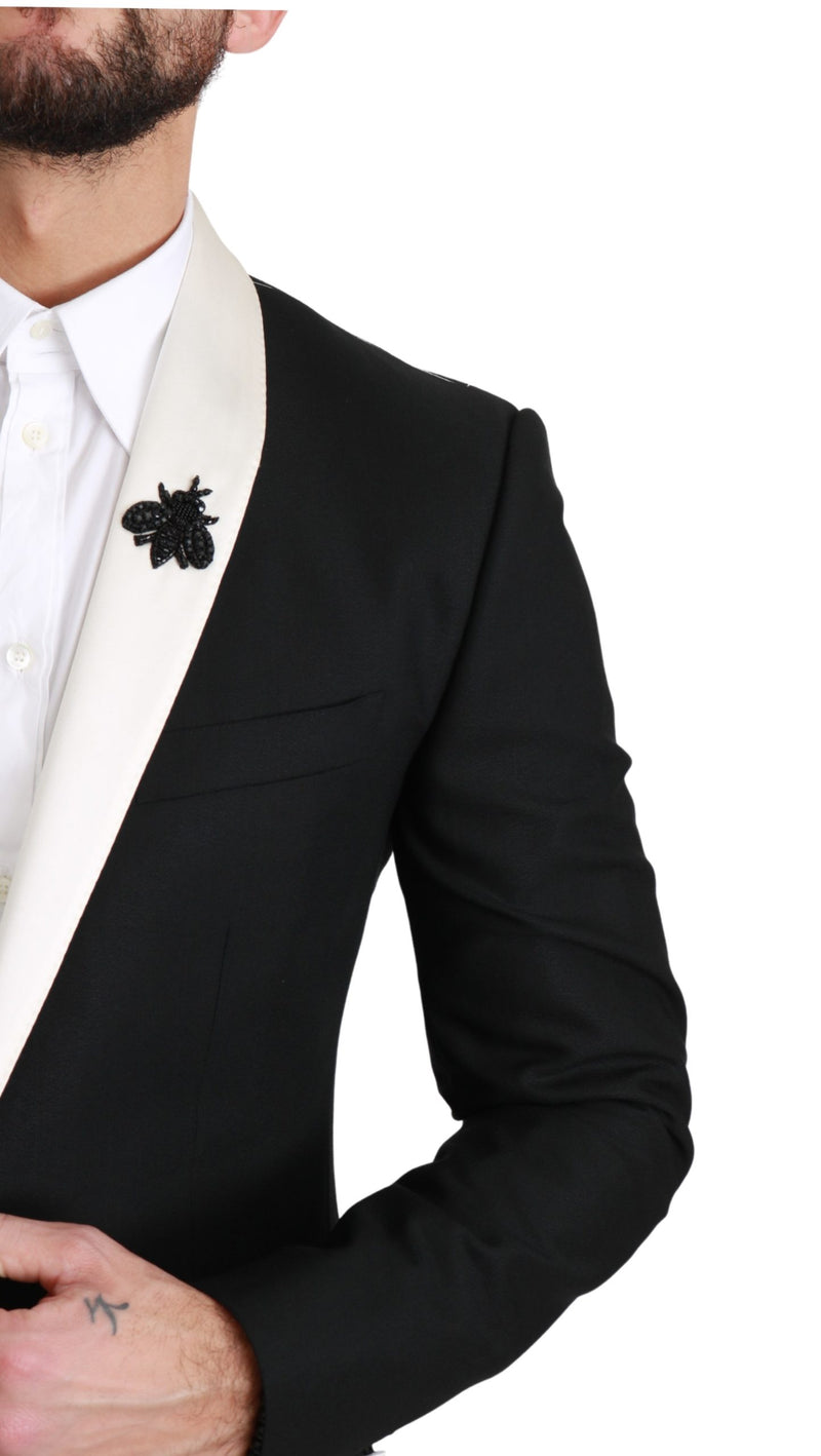 Black Wool Royal Bee 2 Piece MARTINI Suit