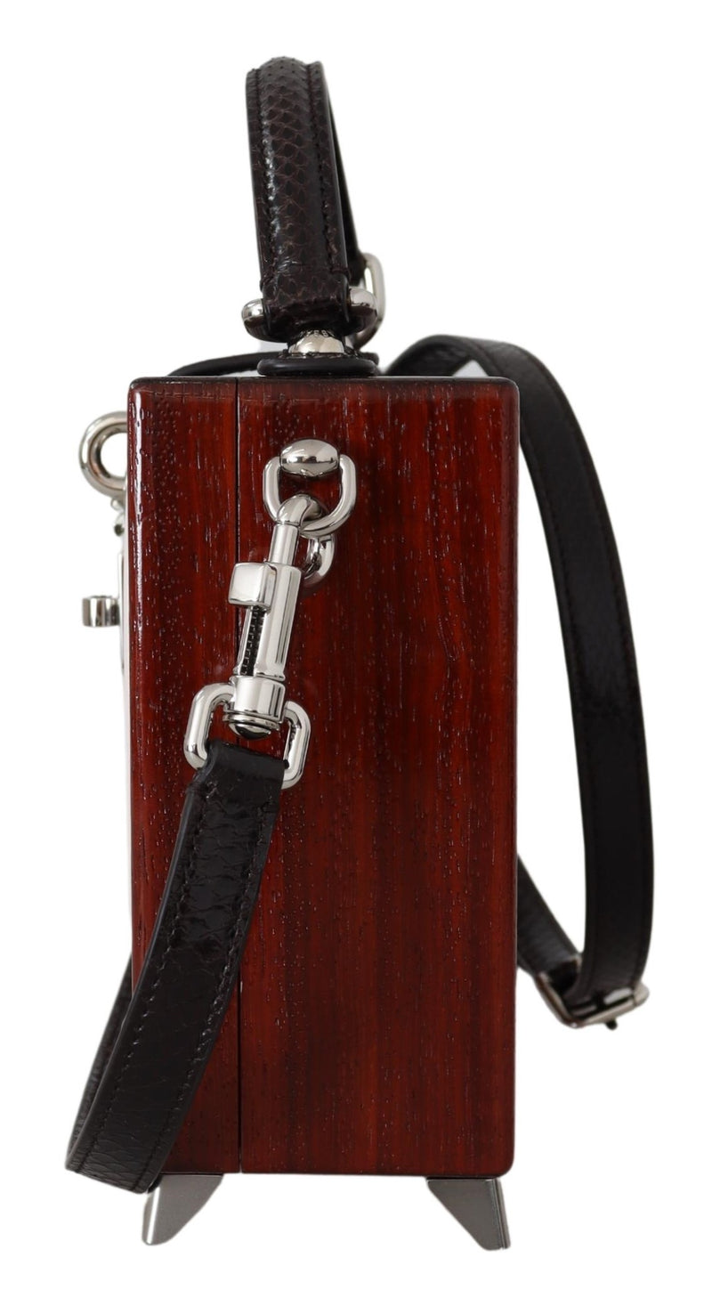 Brown Retro TV Limited Edition Leather Handmade Purse