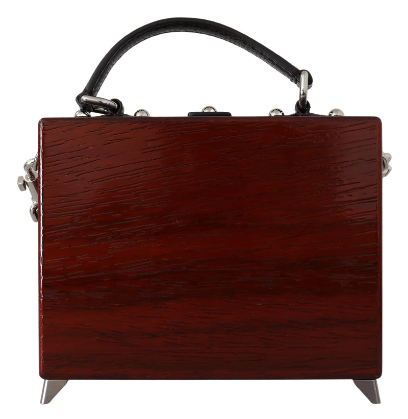 Brown Retro TV Limited Edition Leather Handmade Purse