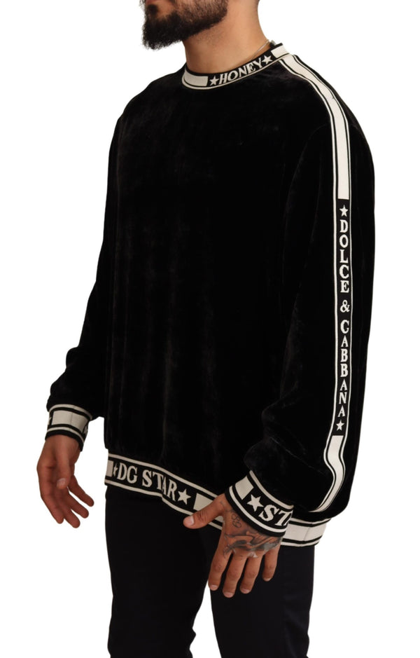 Black Velvet DG Star Pullover Sweater