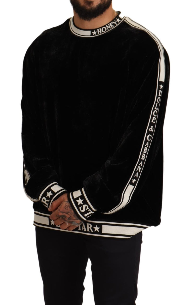 Black Velvet DG Star Pullover Sweater