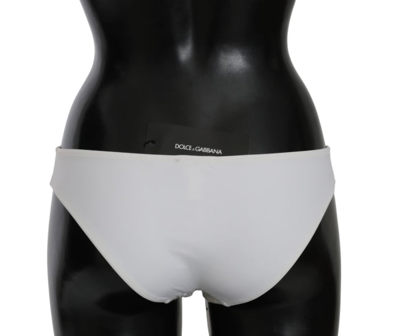 White Lace Swimsuit Bottom Bikini Beachwear