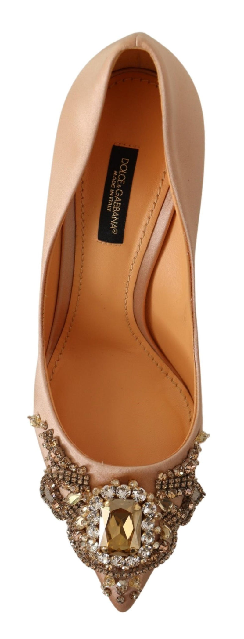 Nude Crystal Embellishment Pumps Shoes