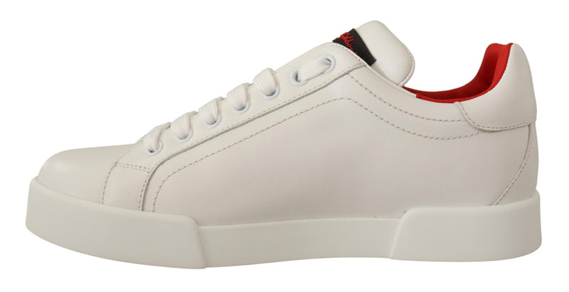 White Leather Low Top Women Sneakers Shoes