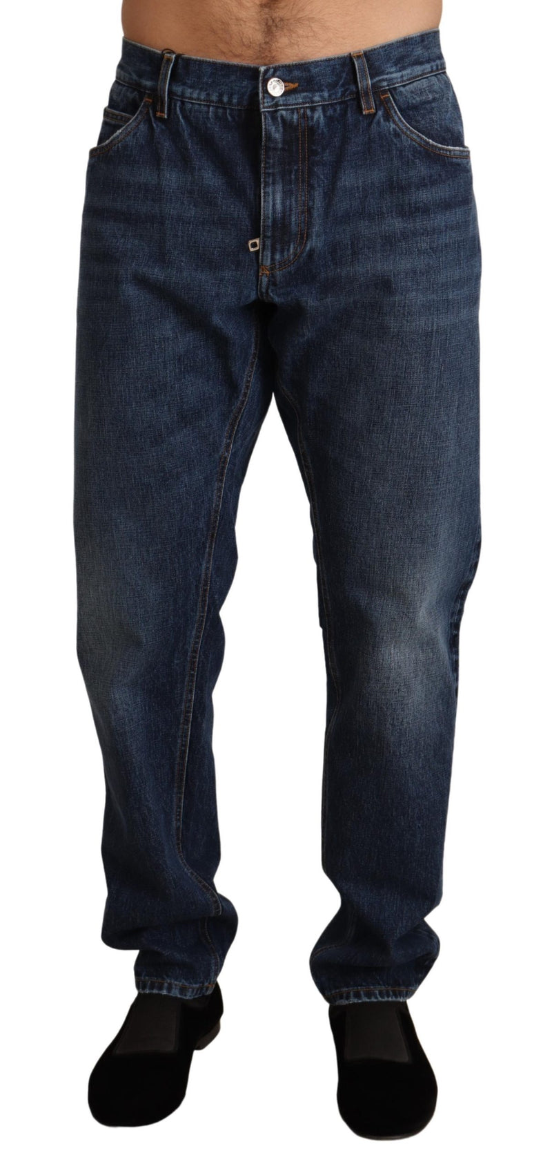 Dark Blue Cotton Denim Trouser Jeans Pant