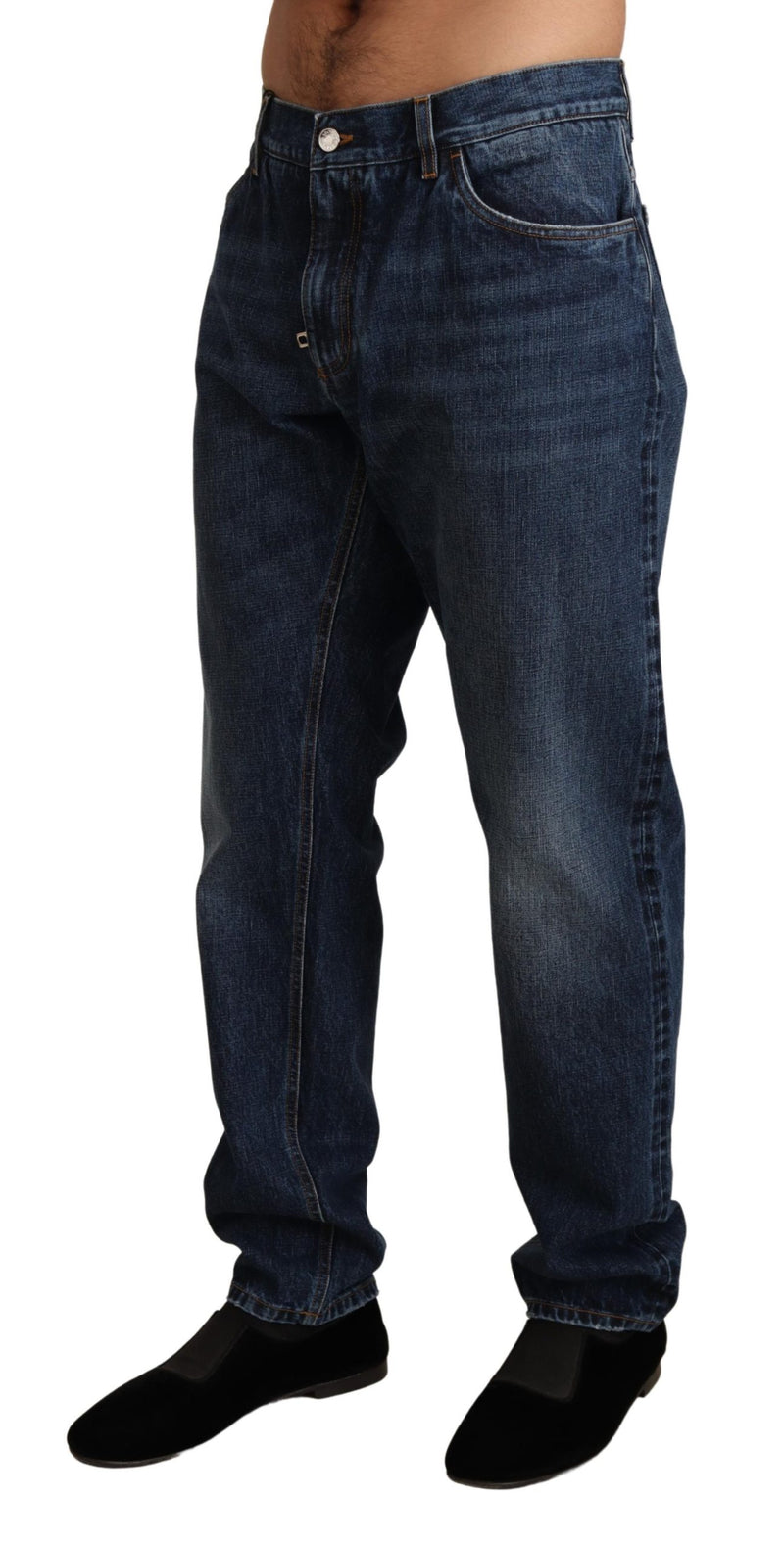Dark Blue Cotton Denim Trouser Jeans Pant