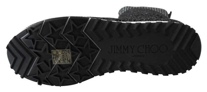 Norway Black/Silver Lurex Mix Sneakers