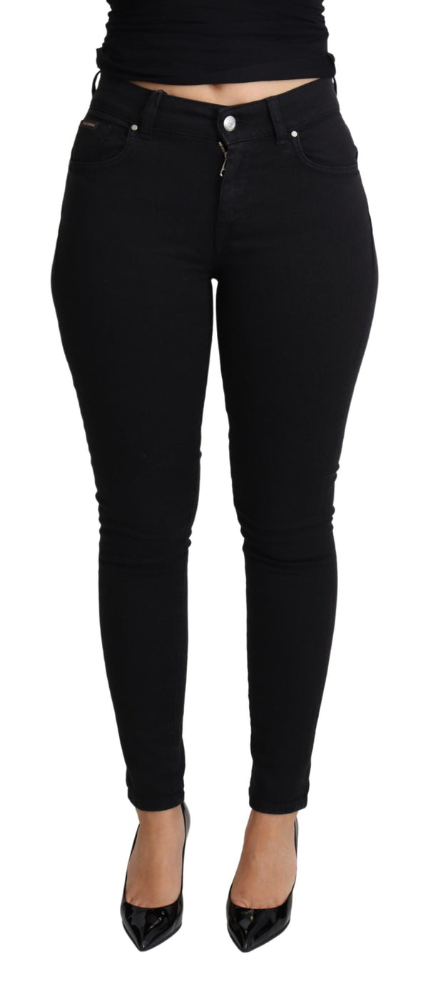 Black Skinny Denim Trouser Cotton Stretch Jeans