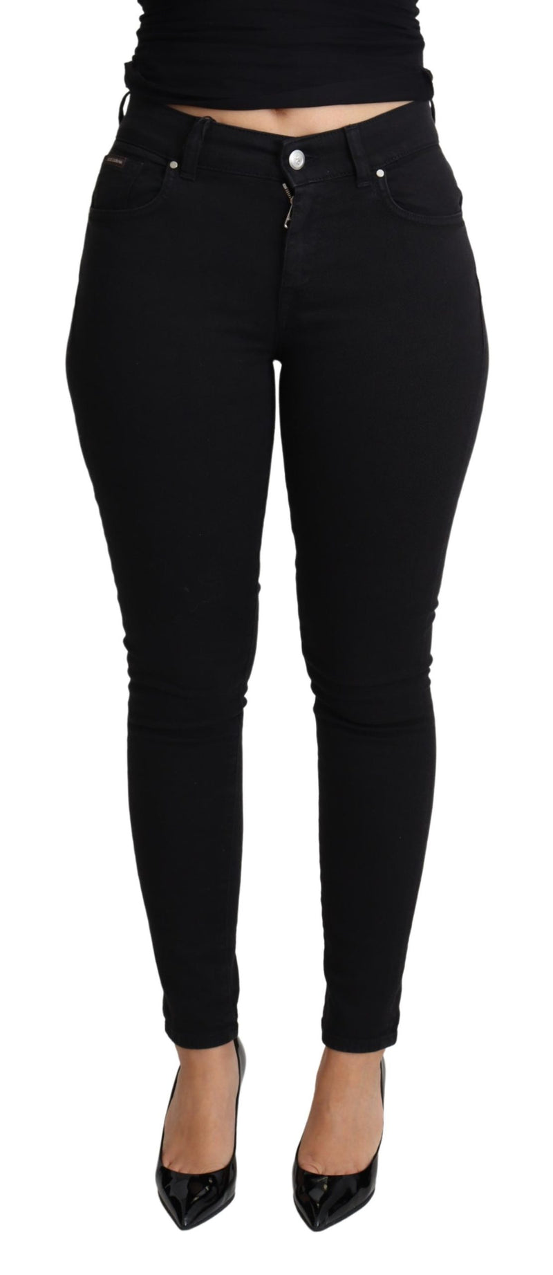 Black Skinny Denim Trouser Cotton Stretch Jeans