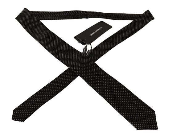 Navy Blue Solid Silk 4cm Slim Classic Tie