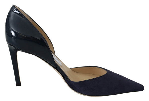 Darylin 85 Navy Leather Pumps