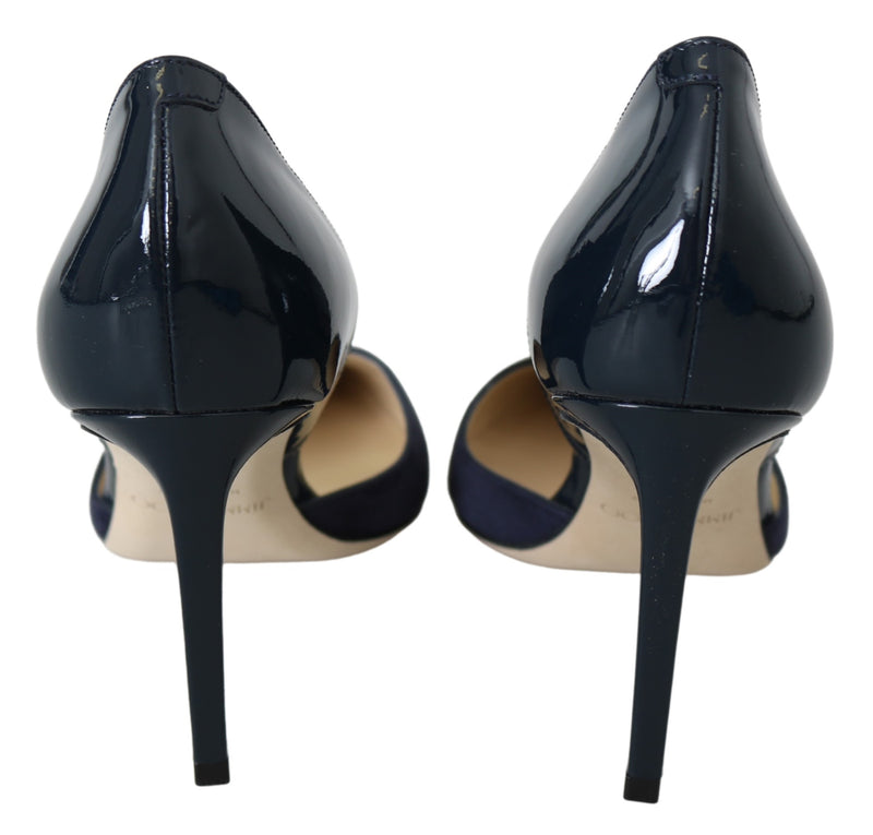Darylin 85 Navy Leather Pumps