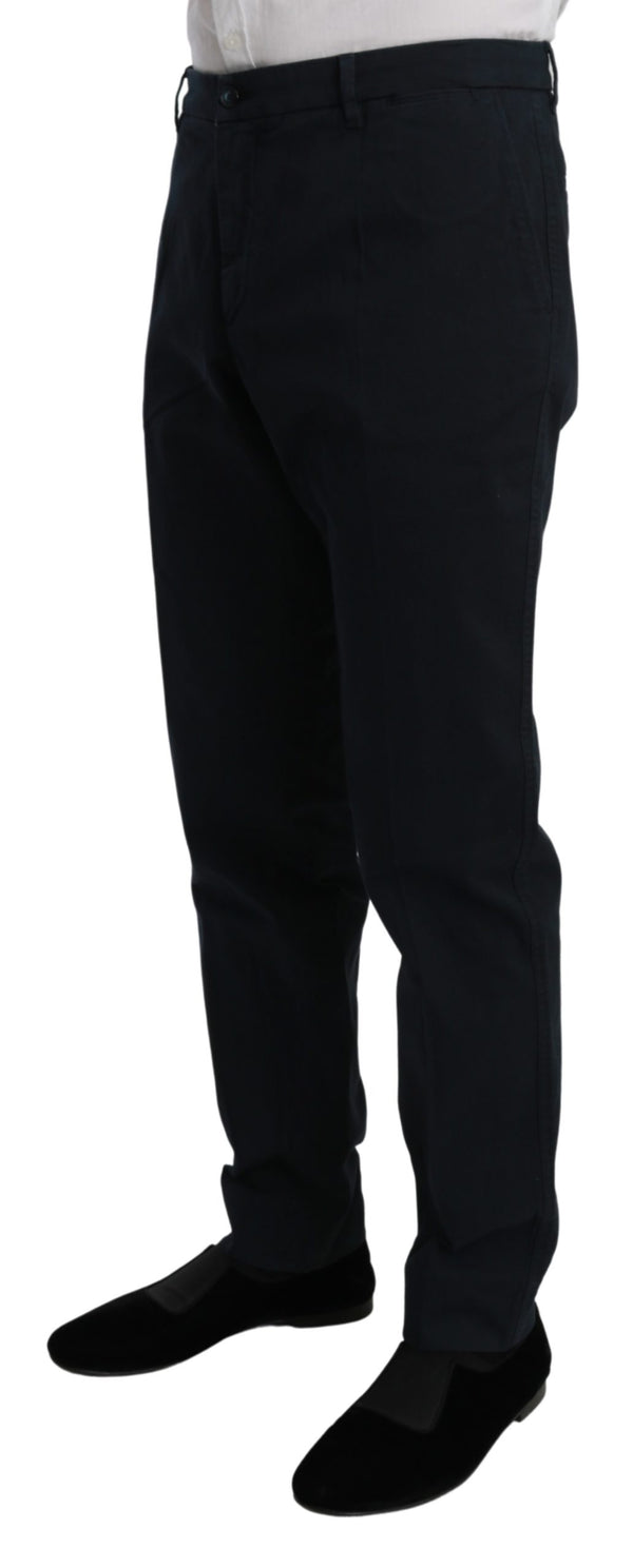 Blue Chinos Stretch Cotton Jeans Trouser