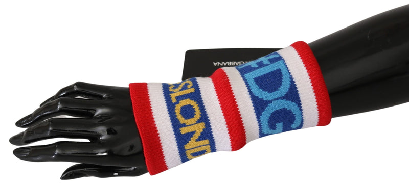 Blue Red 1 PSC Wool Arm Warmer DG LOVE Gloves