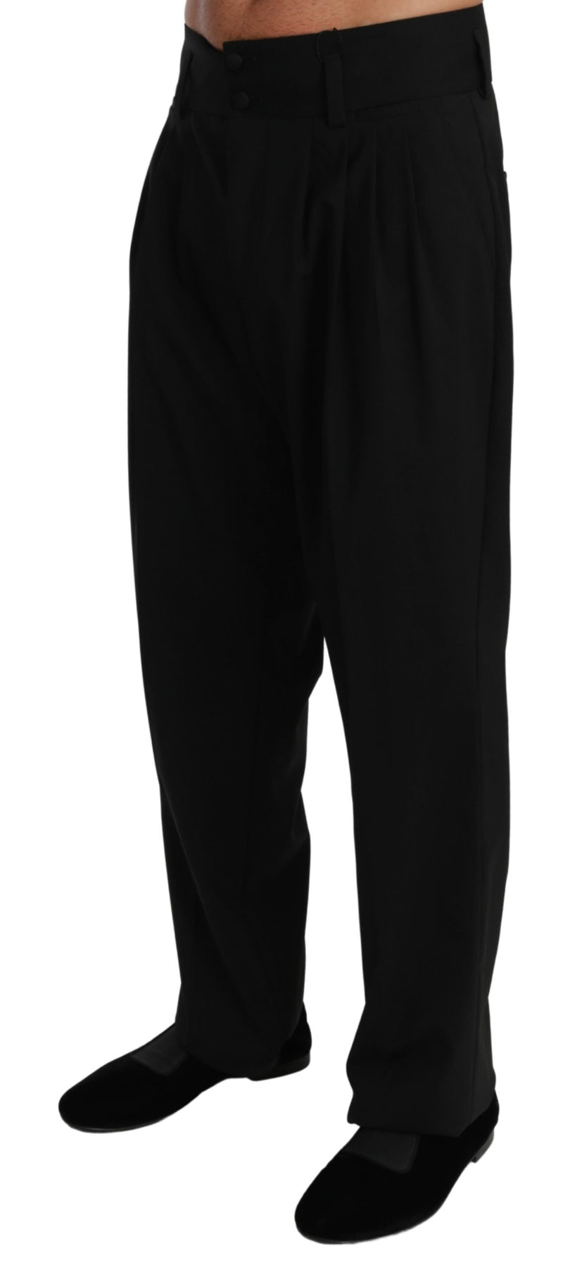 Black Formal Dress Trouser Wool Pants
