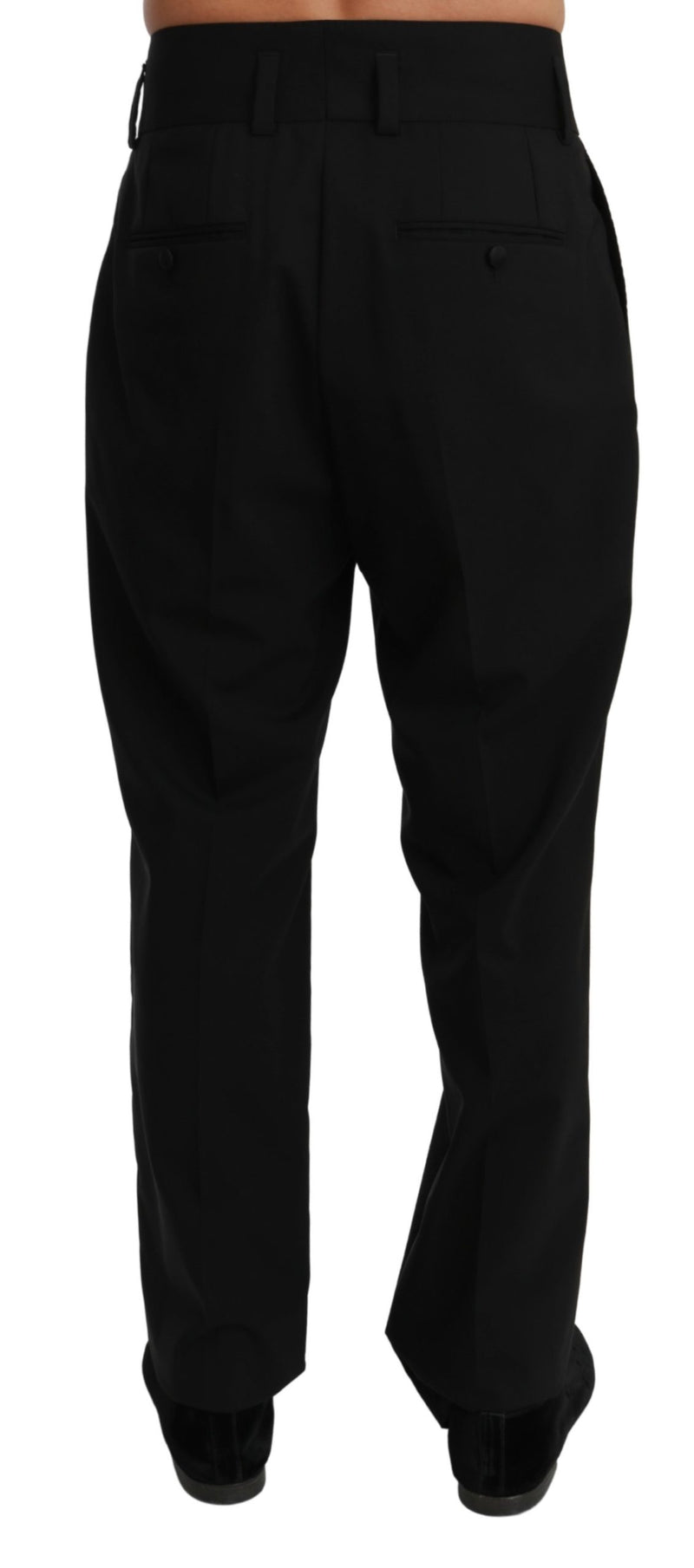 Black Formal Dress Trouser Wool Pants
