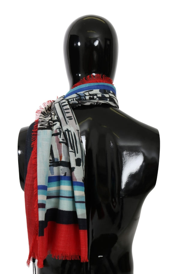 Multicolor Duomo di Milano Cashmere Scarf