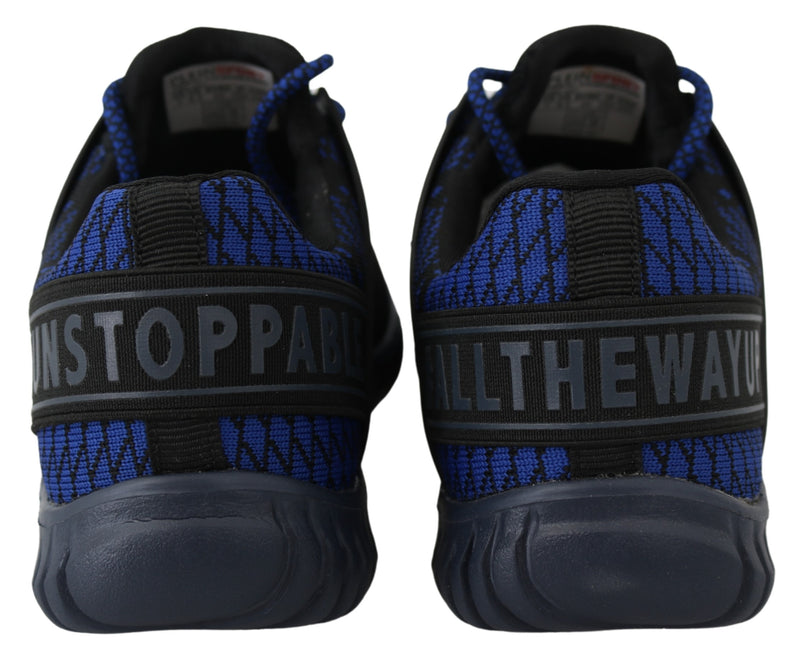 Blue Indaco Polyester Runner Mason Sneakers Shoes