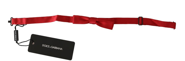 Red Slim Skinny Mens Necktie Papillon 100% Silk