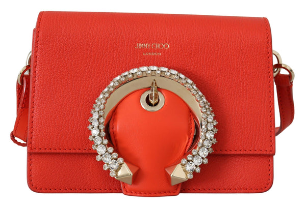 Orange Goat & Calf Leather Madeline Gtg Shoulder Bag